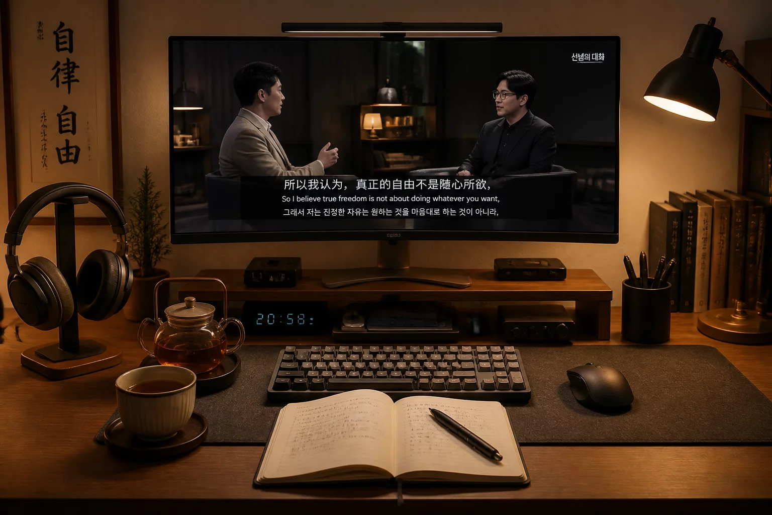 팟캐스트 및 영상 원어 콘텐츠를 활용한 언어 몰입